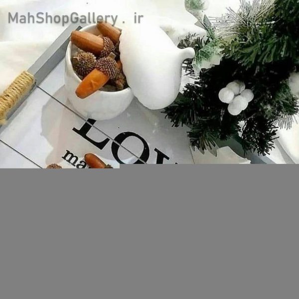 قندان بلوط سرامیکی رنگ سفید