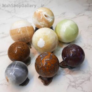 25223 گوی های اراگونیت و عقیق با تراش صادراتی